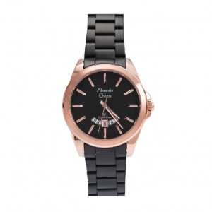 Alexandre Christie AC 8676 Rosegold Black Lady LDBBRBA